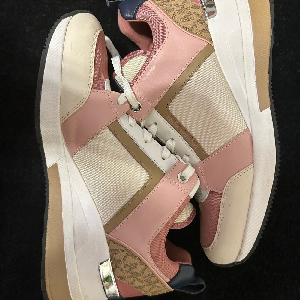 Michael Kors Pink and Cream Sneakers